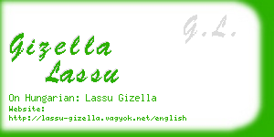 gizella lassu business card